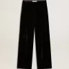 Pantalones negros con efecto terciopelo Pantalones negros con efecto terciopelo
