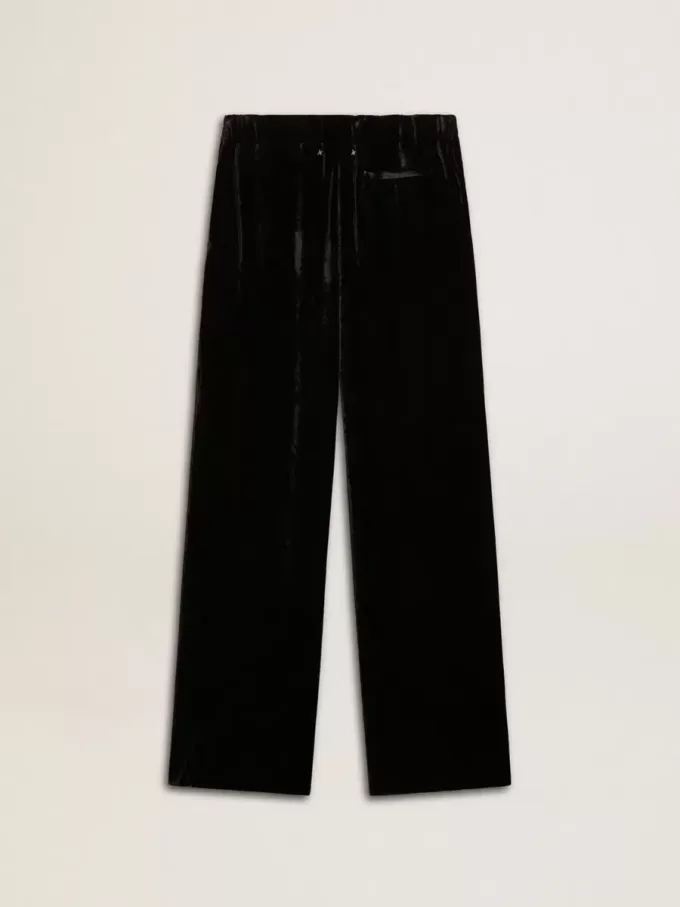 Pantalones negros con efecto terciopelo Pantalones negros con efecto terciopelo
