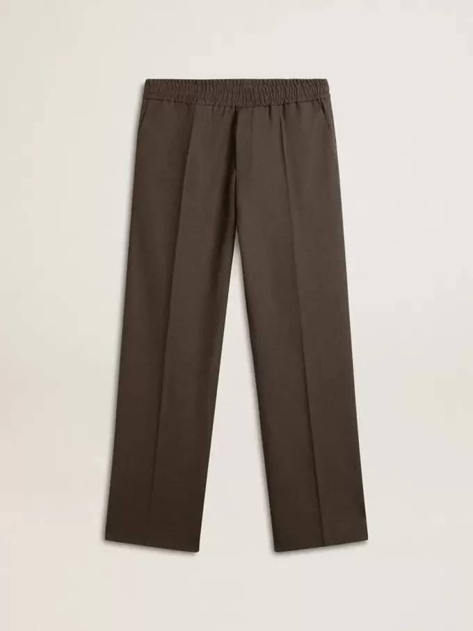 Pantalones suaves para hombre en lana gris antracita Pantalones suaves para hombre en lana gris antracita