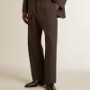 Pantalones suaves para hombre en lana gris antracita Pantalones suaves para hombre en lana gris antracita