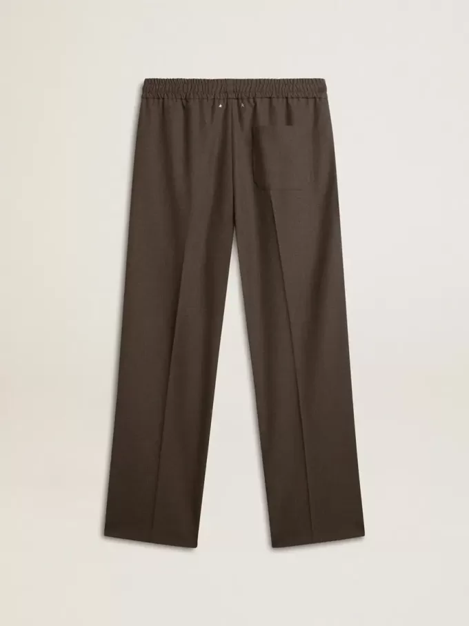 Pantalones suaves para hombre en lana gris antracita Pantalones suaves para hombre en lana gris antracita