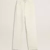 Pantalones vaqueros blancos de mujer con abalorios y cristales Pantalones vaqueros blancos de mujer con abalorios y cristales