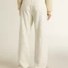 Pantalones vaqueros blancos de mujer con abalorios y cristales Pantalones vaqueros blancos de mujer con abalorios y cristales