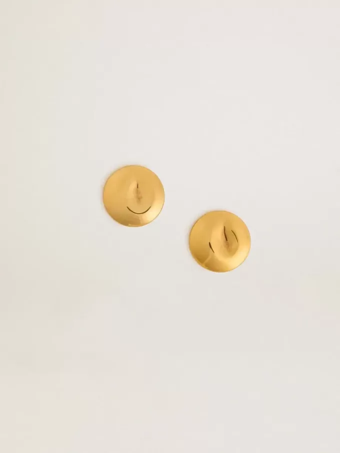 Pendientes circulares dorados