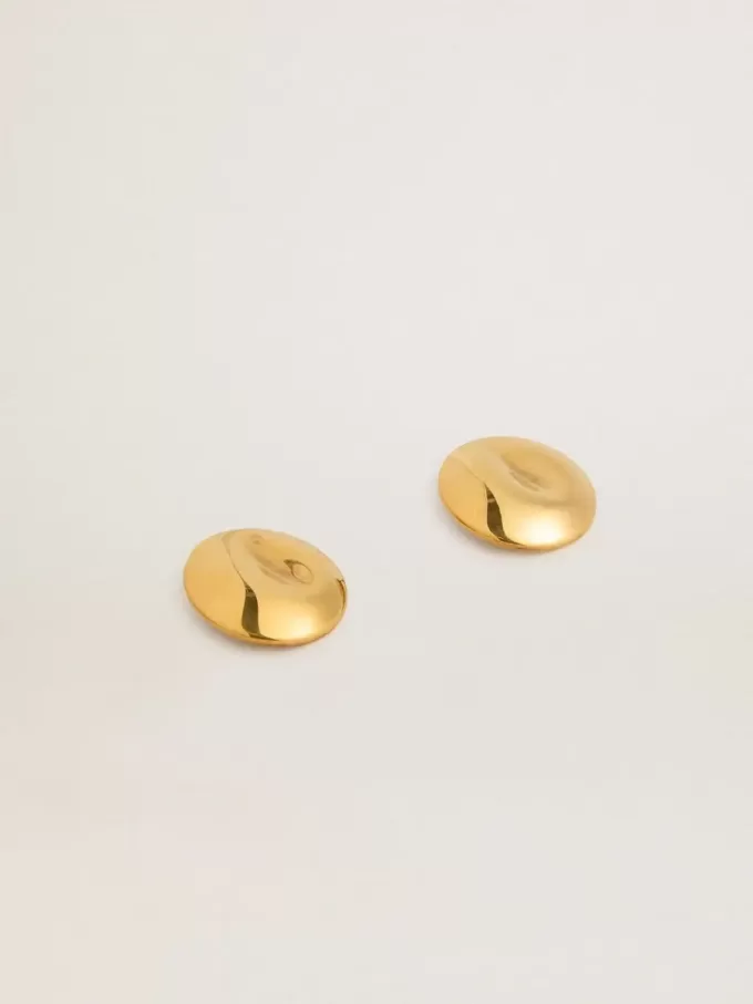 Pendientes circulares dorados