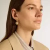 Pendientes con estrella dorada y perla Pendientes con estrella dorada y perla