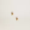 Pendientes de botón para mujer en color oro antiguo Pendientes de botón para mujer en color oro antiguo