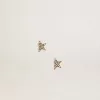 Pendientes de botón para mujer en color oro antiguo con cristales Pendientes de botón para mujer en color oro antiguo con cristales
