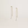 Pendientes largos con perlas Pendientes largos con perlas