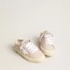Pink May Teen con estrella de cuero blanco Pink May Teen con estrella de cuero blanco