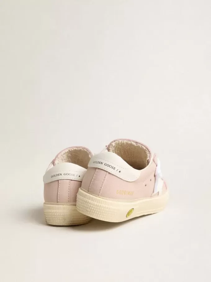 Pink May Teen con estrella de cuero blanco Pink May Teen con estrella de cuero blanco