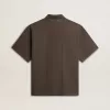 Polo de algodón para hombre en gris antracita con bordado Polo de algodón para hombre en gris antracita con bordado