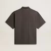 Polo de algodón para hombre en gris antracita con bordado Polo de algodón para hombre en gris antracita con bordado