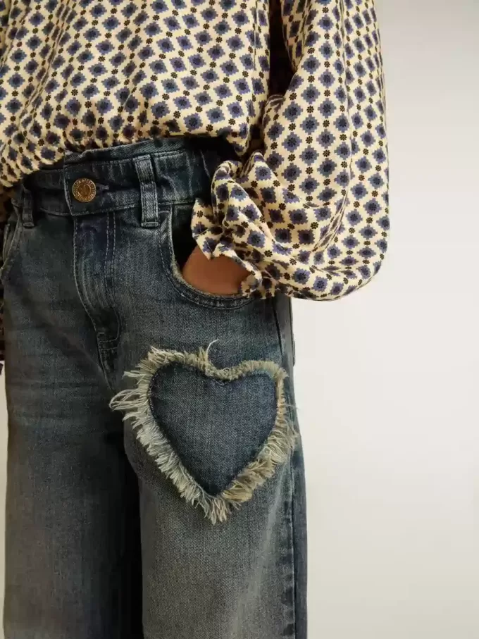 Polo para niña con estampado geométrico Polo para niña con estampado geométrico