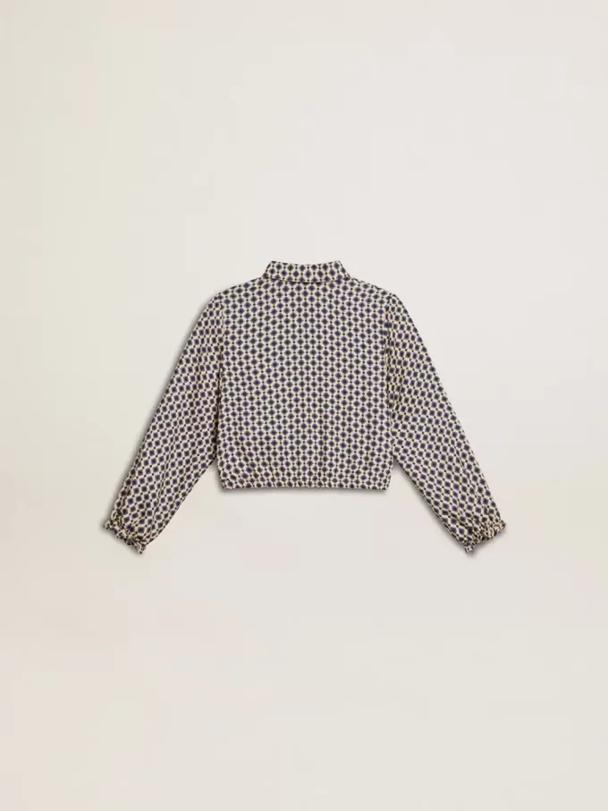 Polo para niña con estampado geométrico Polo para niña con estampado geométrico