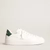 Purestar con estrella blanca de origen biológico y lengüeta del talón de cuero verde mate