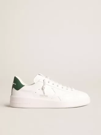 Purestar con estrella blanca de origen biológico y lengüeta del talón de cuero verde mate