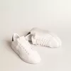 Purestar con estrella blanca de origen biológico y lengüeta del talón de cuero verde mate