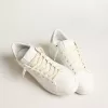 Purestar con estrella blanca y lengüeta de cuero gris en el talón