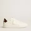 Purestar con estrella blanca y lengüeta en el talón con estampado de lagarto burdeos