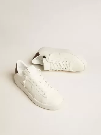 Purestar con estrella blanca y lengüeta en el talón con estampado de lagarto burdeos