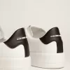 Purestar para hombre con estrella de cuero y lengüeta del talón de cuero negro
