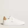 Purestar para hombre con estrella de piel y lengüeta del talón de piel con estampado de cocodrilo