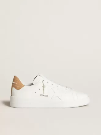 Purestar para hombre con estrella de piel y lengüeta del talón de piel con estampado de cocodrilo