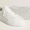 Purestar para hombre con estrella de piel y lengüeta del talón de piel con estampado de cocodrilo