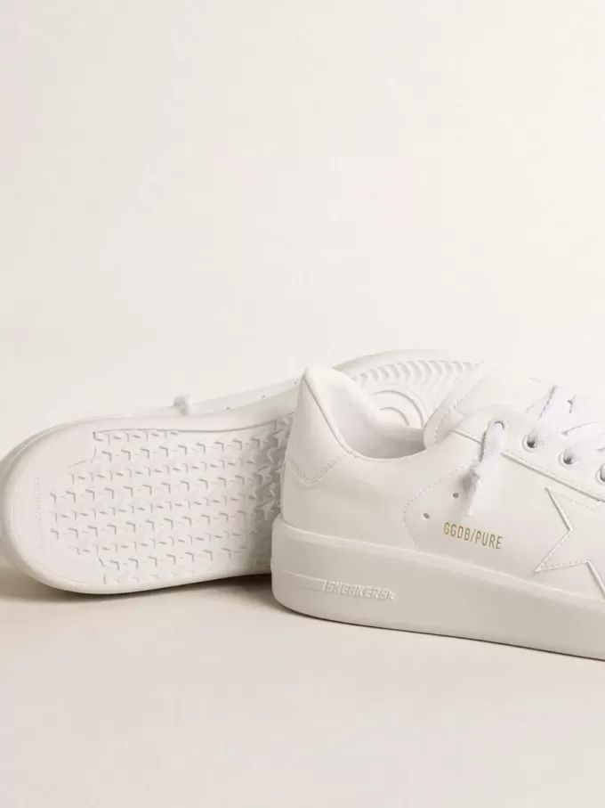 Purestar para mujer, de origen biológico, con estrella blanca y lengüeta en el talón Purestar para mujer, de origen biológico, con estrella blanca y lengüeta en el talón
