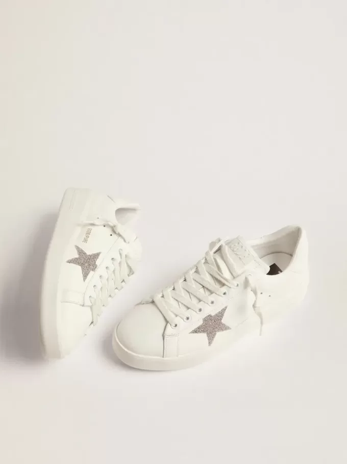 Purestar para mujer en piel blanca con estrella de cristal Swarovski plateado Purestar para mujer en piel blanca con estrella de cristal Swarovski plateado