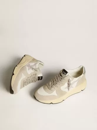 Running Sole LTD en malla con estrella de cuero y lengüeta brillante en el talón Running Sole LTD en malla con estrella de cuero y lengüeta brillante en el talón