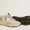 Running Sole LTD en malla con estrella de cuero y lengüeta brillante en el talón Running Sole LTD en malla con estrella de cuero y lengüeta brillante en el talón