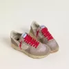 Running Sole LTD en nailon rosa con estrella de piel blanca