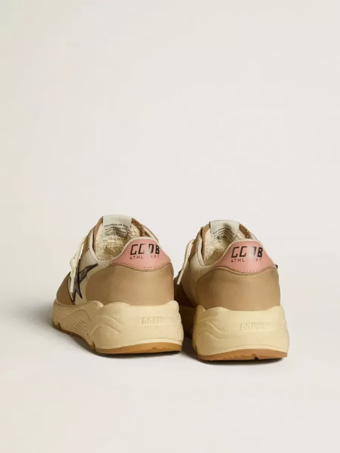 Running Sole LTD en nailon y nubuck con estrella y lengüeta en el talón de piel Running Sole LTD en nailon y nubuck con estrella y lengüeta en el talón de piel