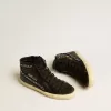 Sandalias de cuero con estrella negra y cristales Swarovski Sandalias de cuero con estrella negra y cristales Swarovski