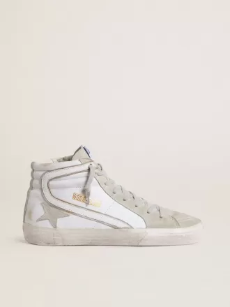 Sandalias de hombre en piel con detalles de ante