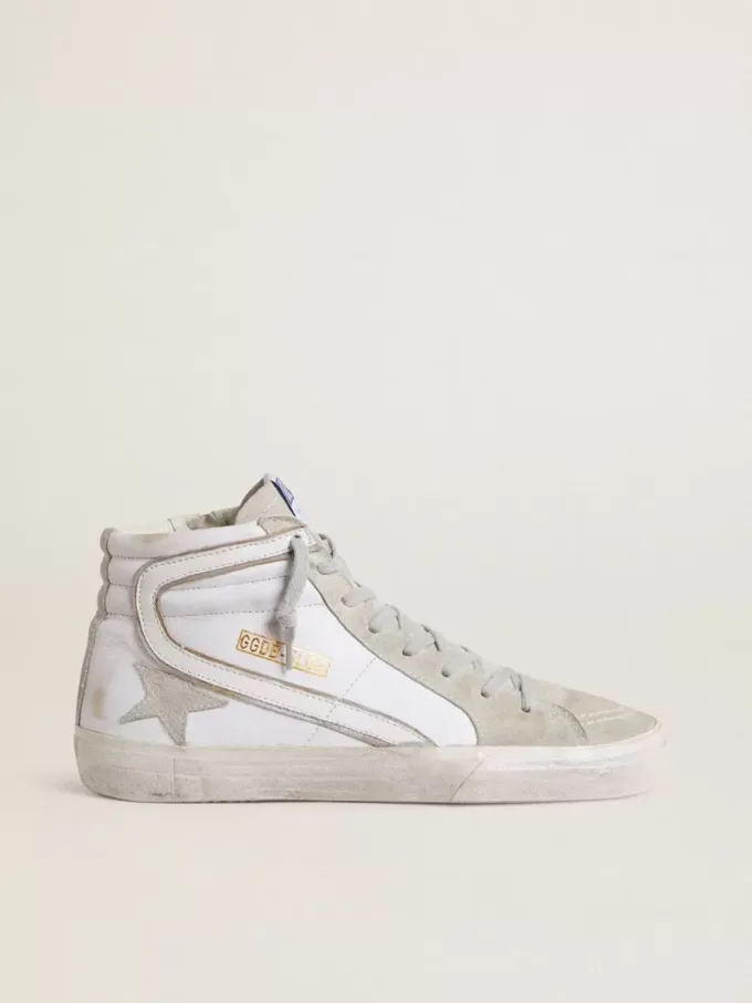 Sandalias de hombre en piel con detalles de ante Sandalias de hombre en piel con detalles de ante