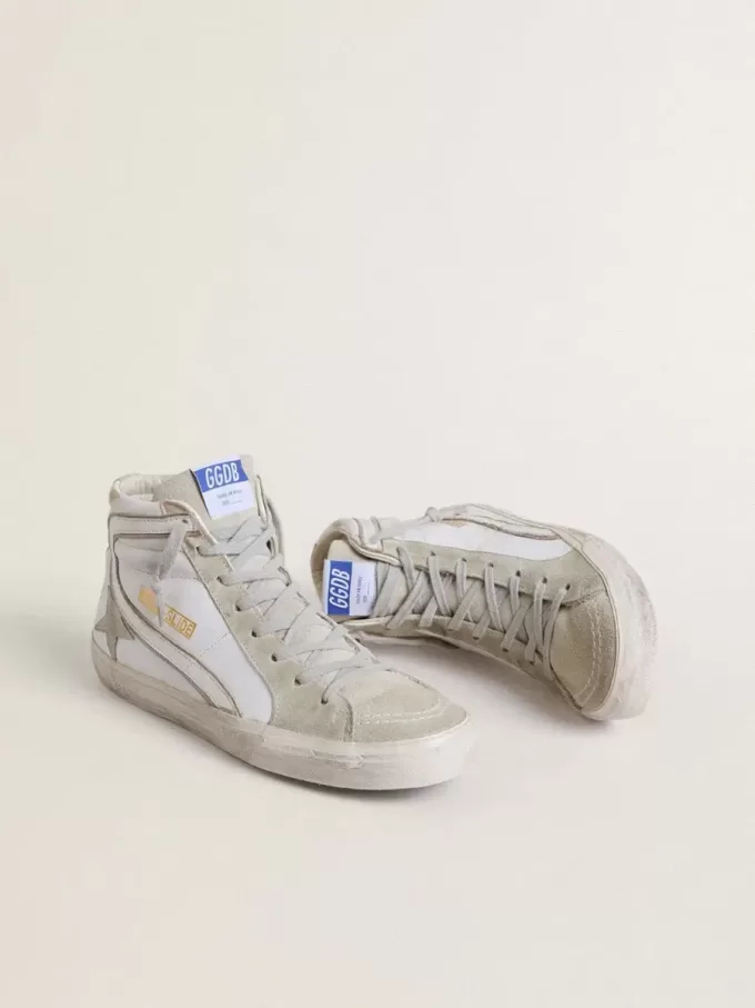 Sandalias de hombre en piel con detalles de ante Sandalias de hombre en piel con detalles de ante