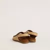 Sandalias Junior Noa en rafia beige y cuero marrón Sandalias Junior Noa en rafia beige y cuero marrón