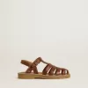 Sandalias Maxime Junior en piel marrón Sandalias Maxime Junior en piel marrón