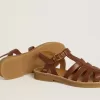 Sandalias Maxime Junior en piel marrón Sandalias Maxime Junior en piel marrón