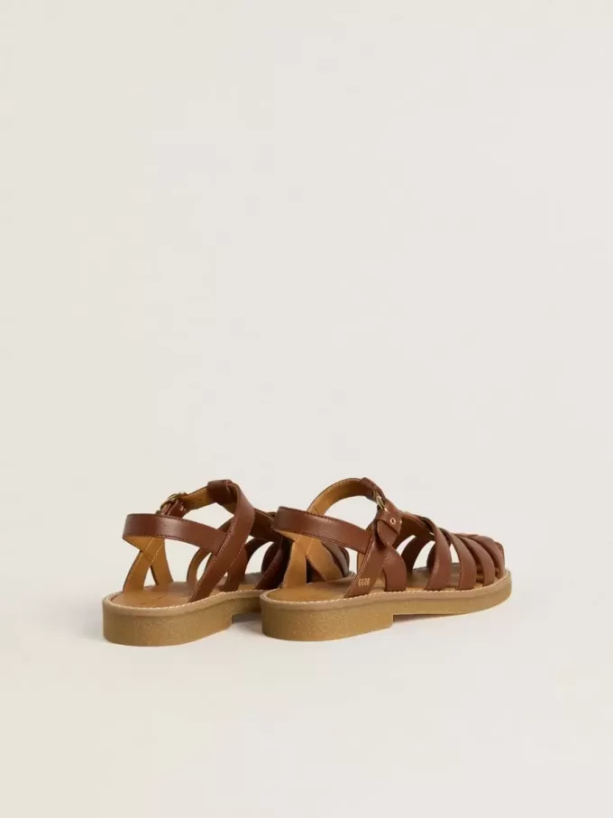 Sandalias Maxime Junior en piel marrón Sandalias Maxime Junior en piel marrón
