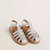 Sandalias Maxime Junior en plata con microglitter Sandalias Maxime Junior en plata con microglitter
