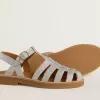 Sandalias Maxime Junior en plata con microglitter Sandalias Maxime Junior en plata con microglitter