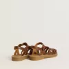 Sandalias Maxime Young en piel marrón