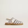 Sandalias Maxime Young en plata con microglitter Sandalias Maxime Young en plata con microglitter