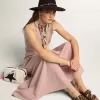 Sandalias planas Margaret para mujer en piel de potro con estampado de leopardo