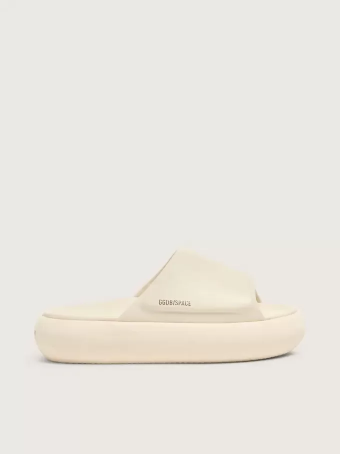 Sandalias sin cordones Space-Star para hombre en piel blanca Sandalias sin cordones Space-Star para hombre en piel blanca