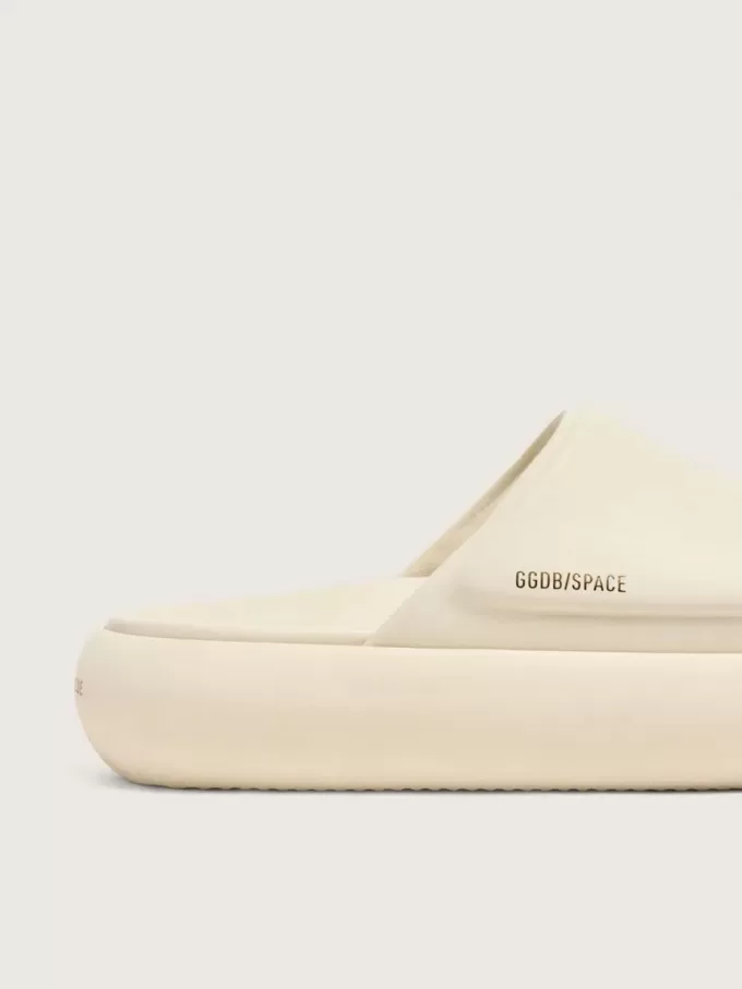 Sandalias sin cordones Space-Star para hombre en piel blanca Sandalias sin cordones Space-Star para hombre en piel blanca
